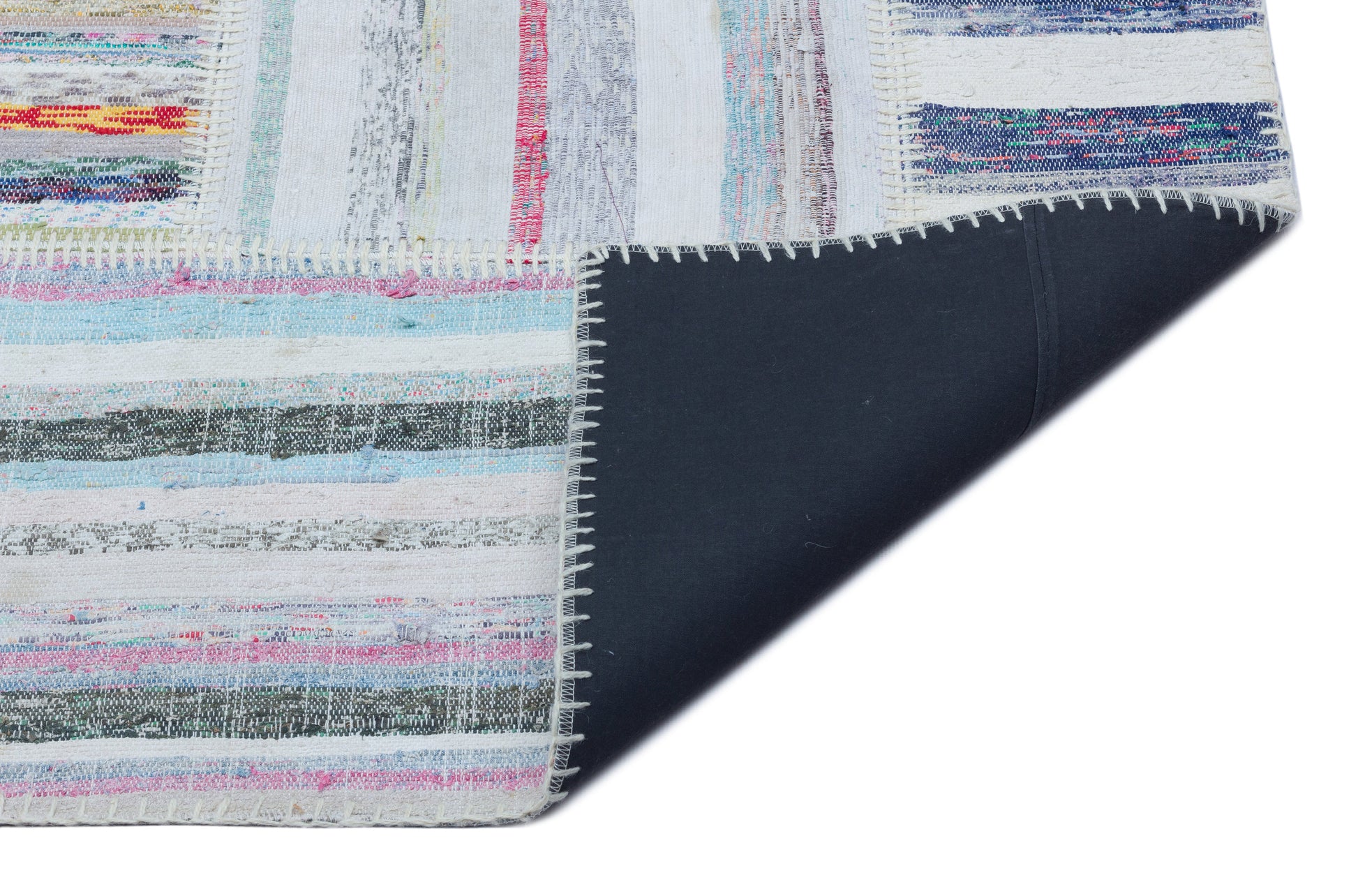 Teselya Bej Çizgili Yün El Dokuma Halısı 160 x 223 Apex Unique