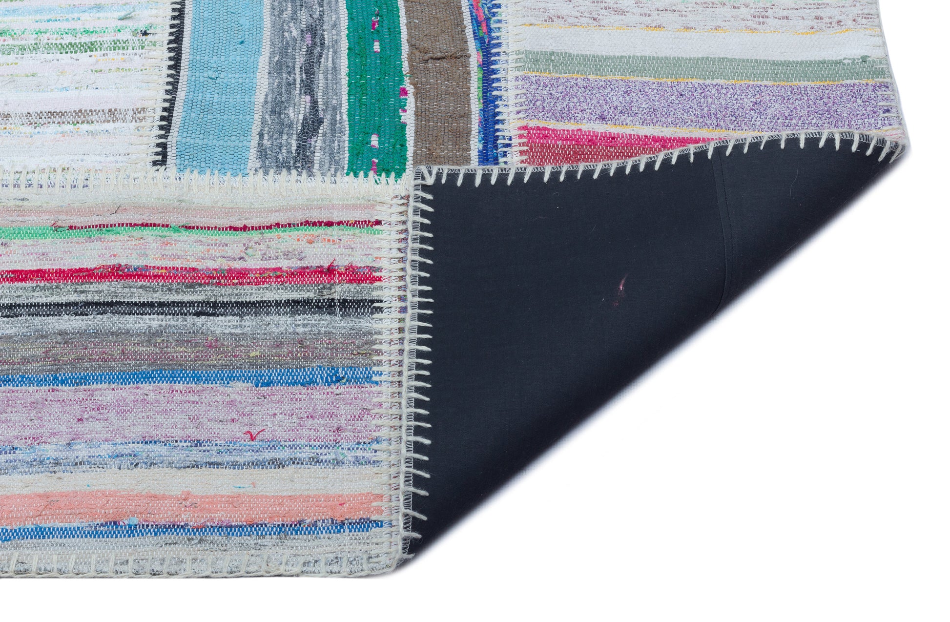 Teselya Bej Çizgili Yün El Dokuma Halısı 160 x 222 Apex Unique