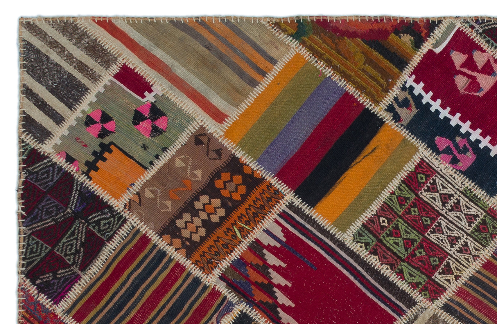 Teselya Bej Eskitme Yün El Dokuma Halısı 155 x 238 Apex Unique