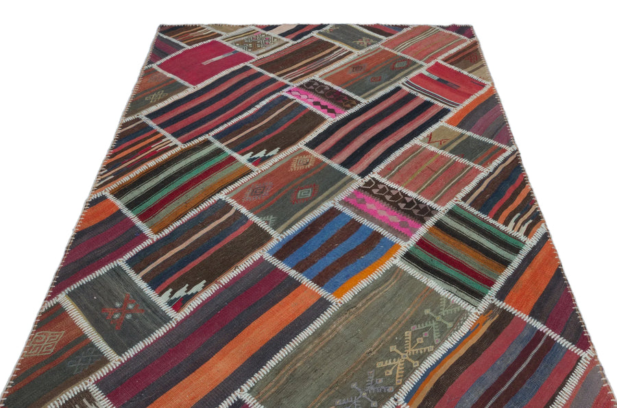 Bej Anadolu Bohem Geometrik Yün Halı 150x238 - Özel Seri