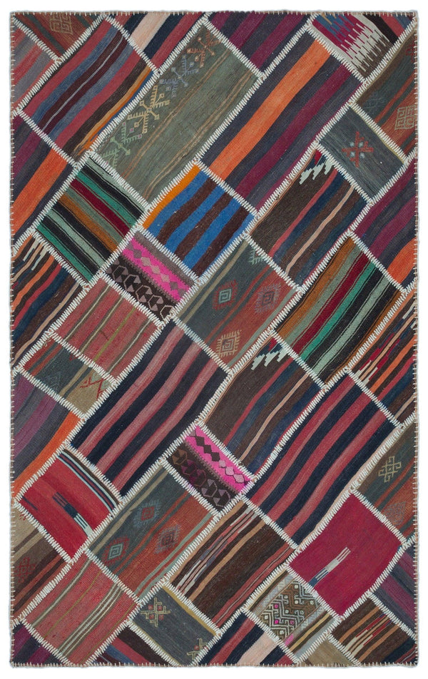 Bej Anadolu Bohem Geometrik Yün Halı 150x238 - Özel Seri
