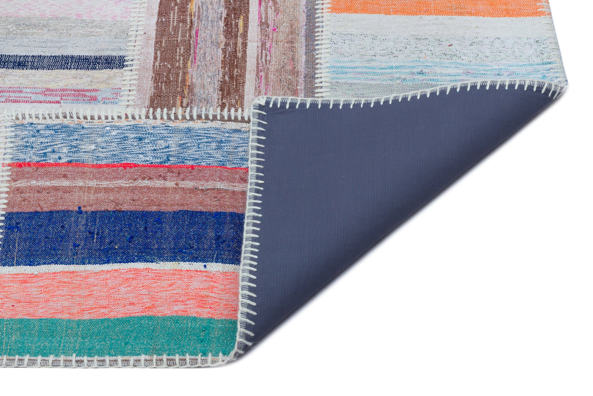 Teselya Bej Çizgili Yün El Dokuma Halısı 158 x 224 Apex Unique