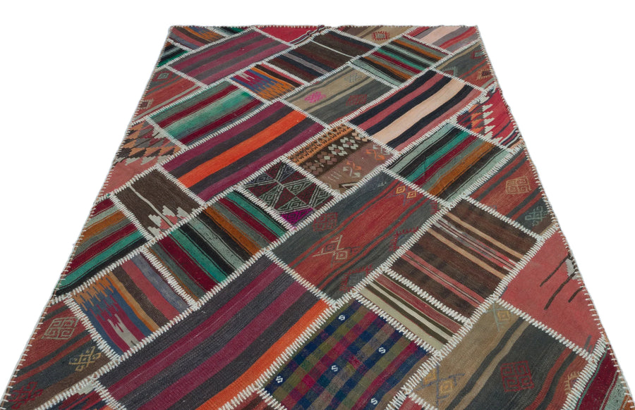 Bej Anadolu Bohem Geometrik Yün Halı 156x242 - Özel Seri