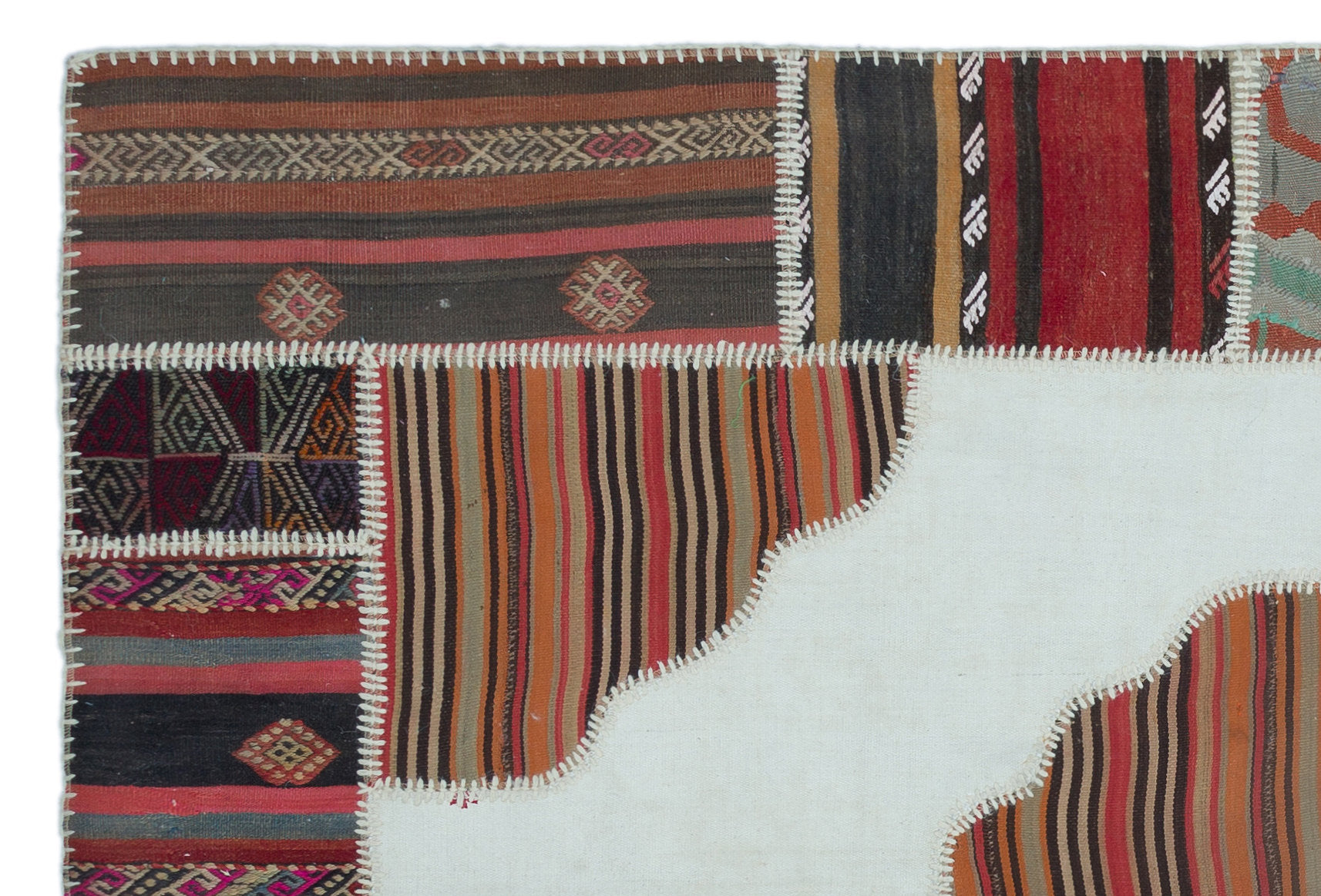 Teselya Bej Eskitme Yün El Dokuma Halısı 155 x 232 Apex Unique