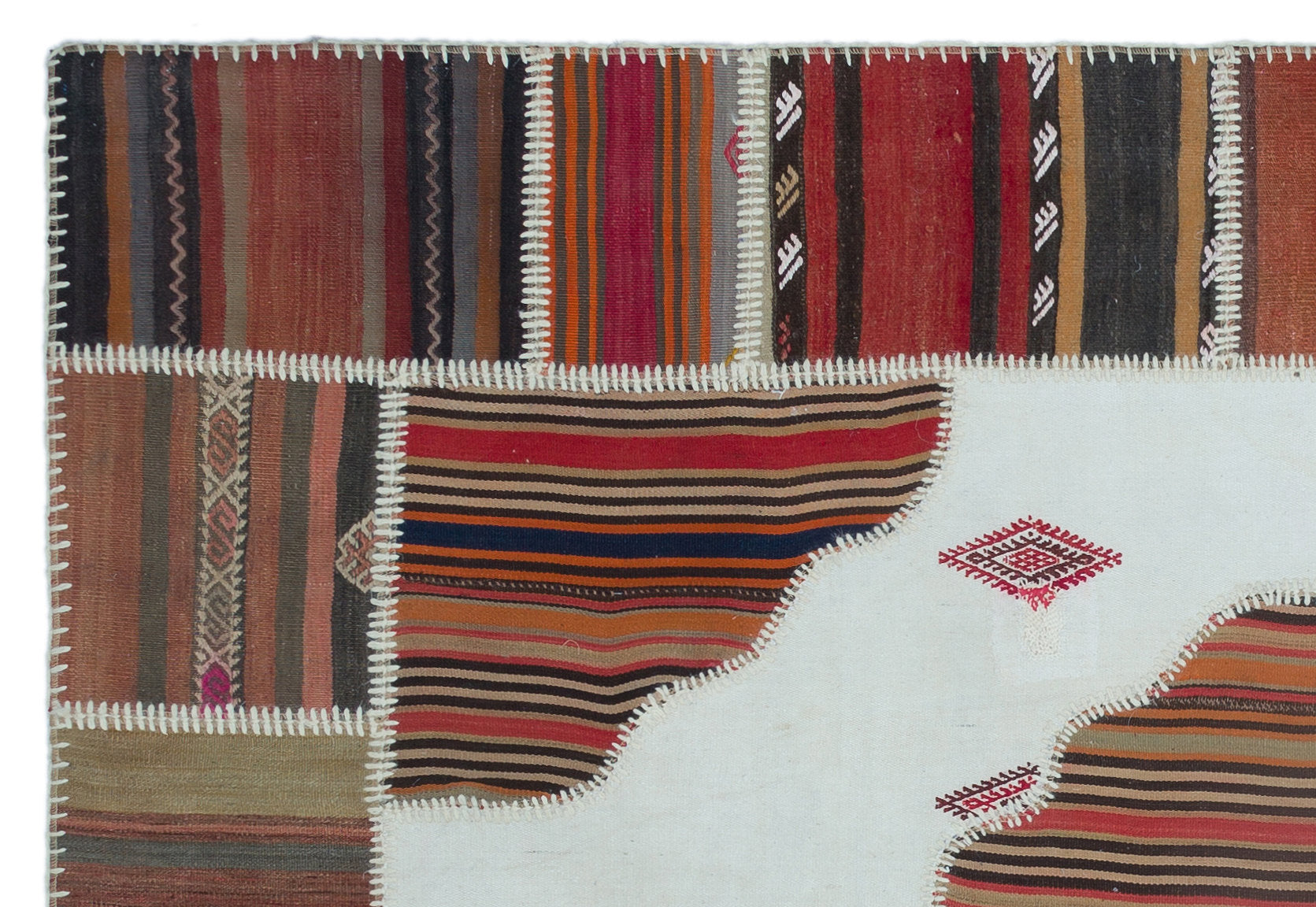 Teselya Bej Eskitme Yün El Dokuma Halısı 157 x 226 Apex Unique