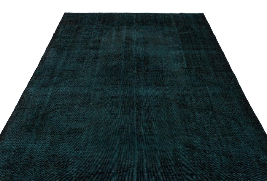 Siyah Eskitme Modern Yün Halı 195x315