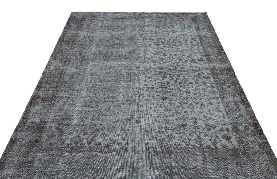 Gri Anadolu Klasik Madalyonlu Yün Halı 180x287 - Özel Seri