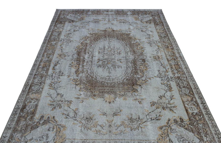 Yeşil Eskitme Klasik Yün Halı 172x290