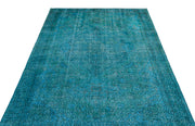 Atina Turkuaz Eskitme Yün El Dokuma Halısı 164 x 263 Apex Unique