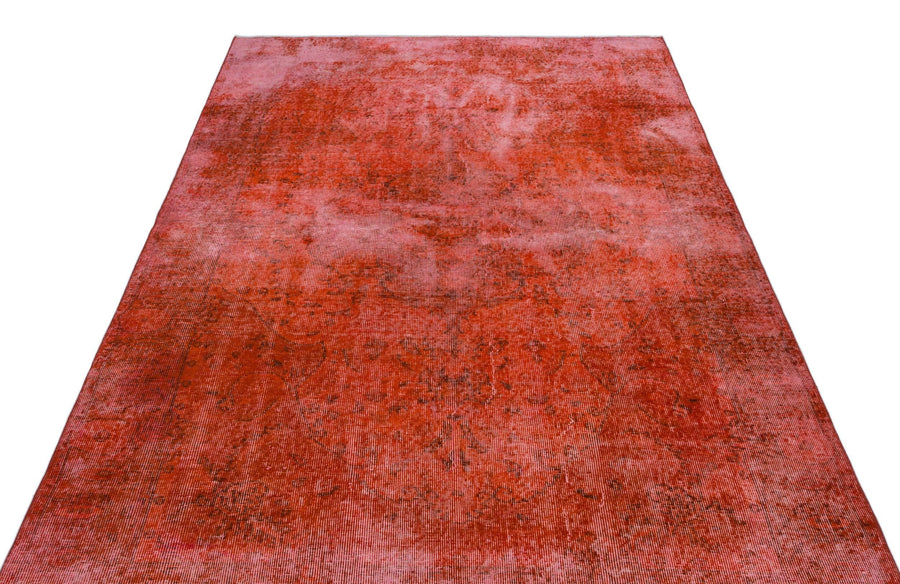 Turuncu Bohem Eskitme Yün Halı 165x266