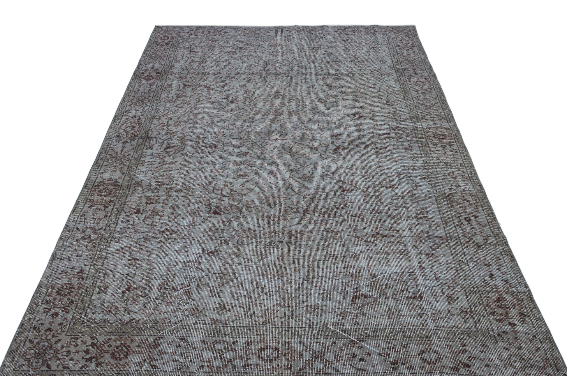 Atina Mavi Eskitme Yün El Dokuma Halısı 163 x 259 Apex Unique