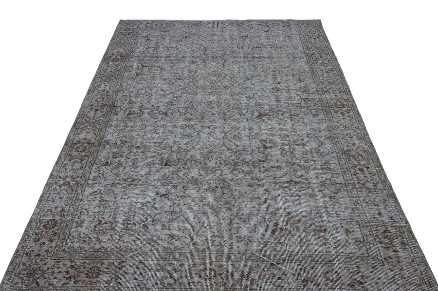 Mavi Anadolu Eskitme Madalyonlu Yün Halı 163x259 - Özel Seri