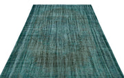 Atina Turkuaz Eskitme Yün El Dokuma Halısı 182 x 310 Apex Unique