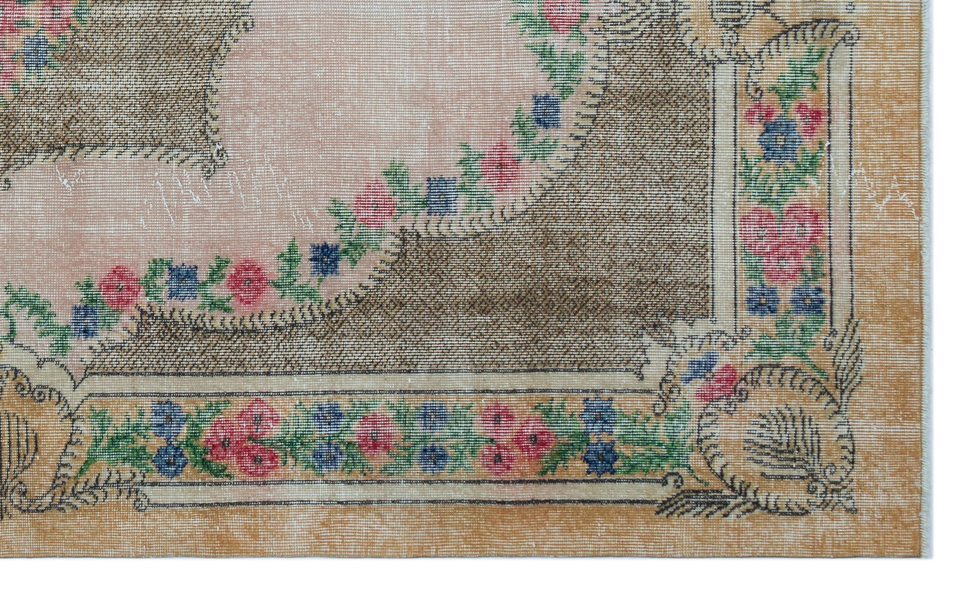 Atina Bej Eskitme Yün El Dokuma Halısı 165 x 275 Apex Unique