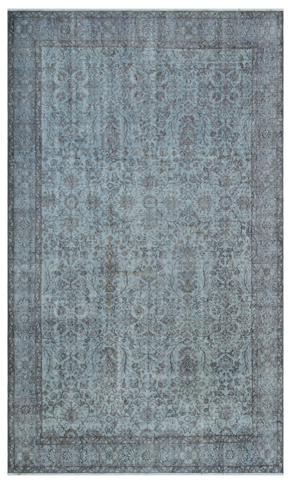 Mavi Anadolu Eskitme Modern Yün Halı 167x285 - Özel Seri