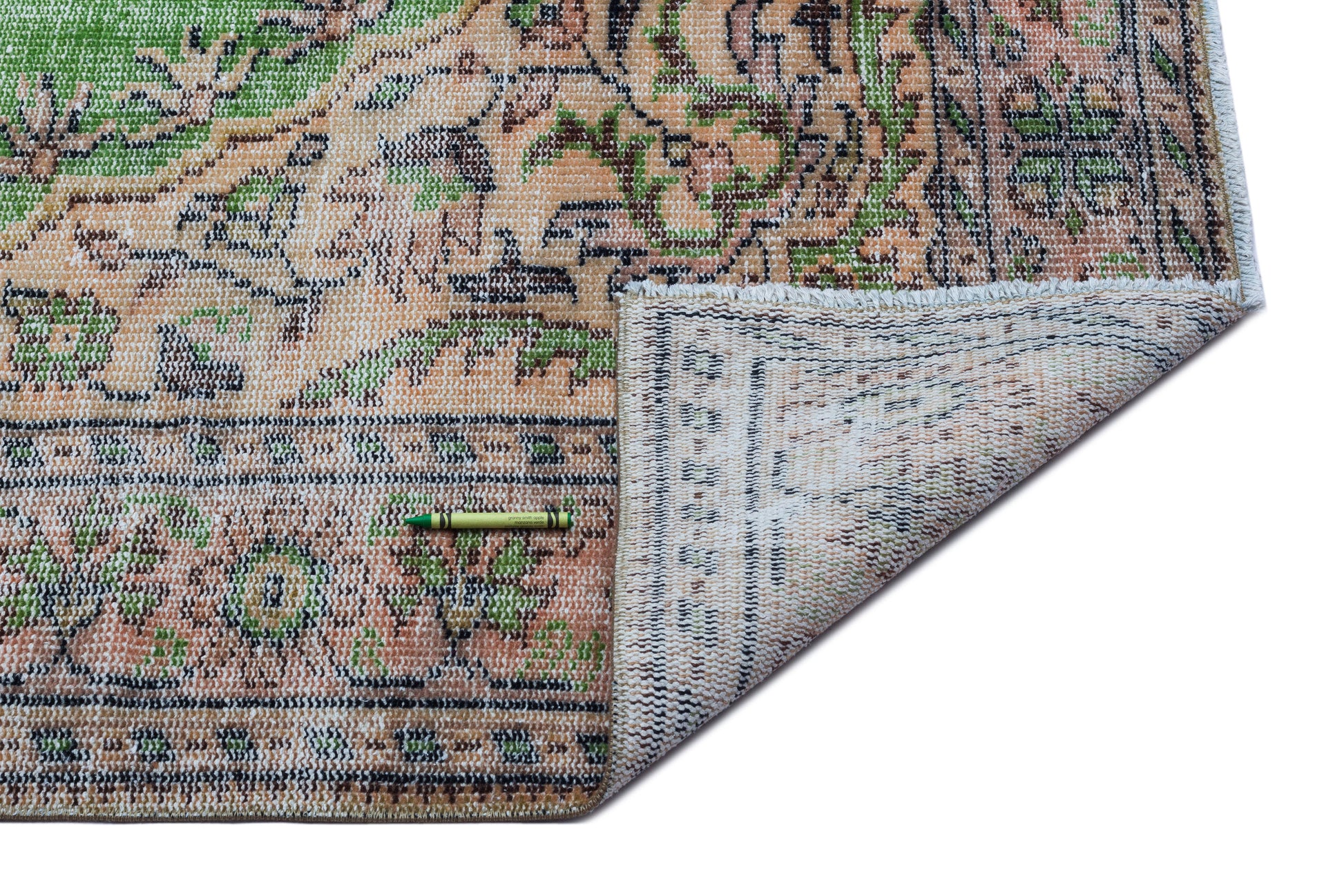 Atina Bej Eskitme Yün El Dokuma Halısı 182 x 276 Apex Unique