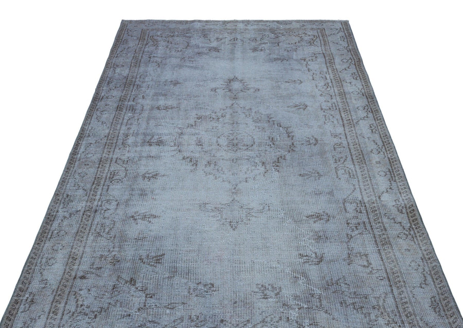 Mavi Anadolu Geometrik Modern Yün Halı 152x285 - Özel Seri