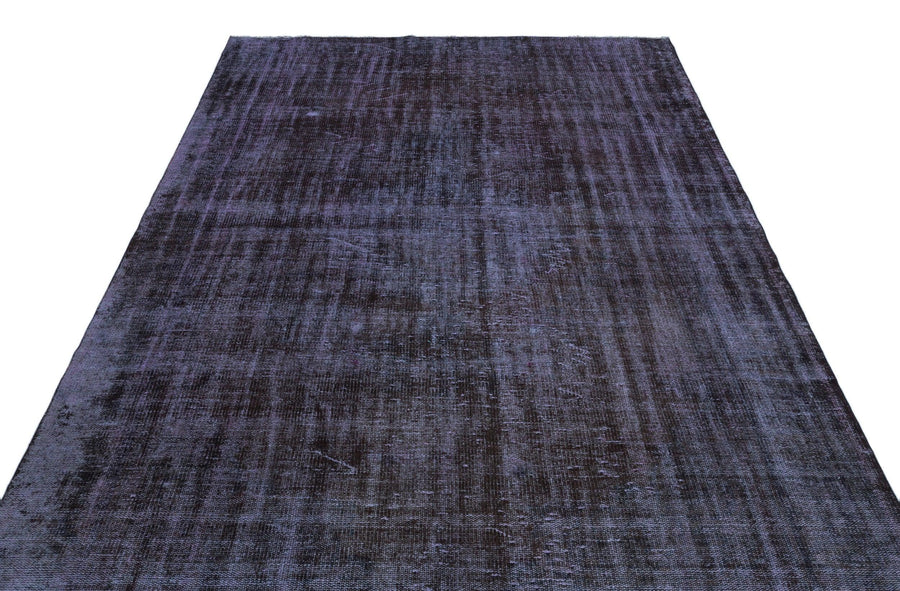 Siyah Eskitme Modern Yün Halı 186x309