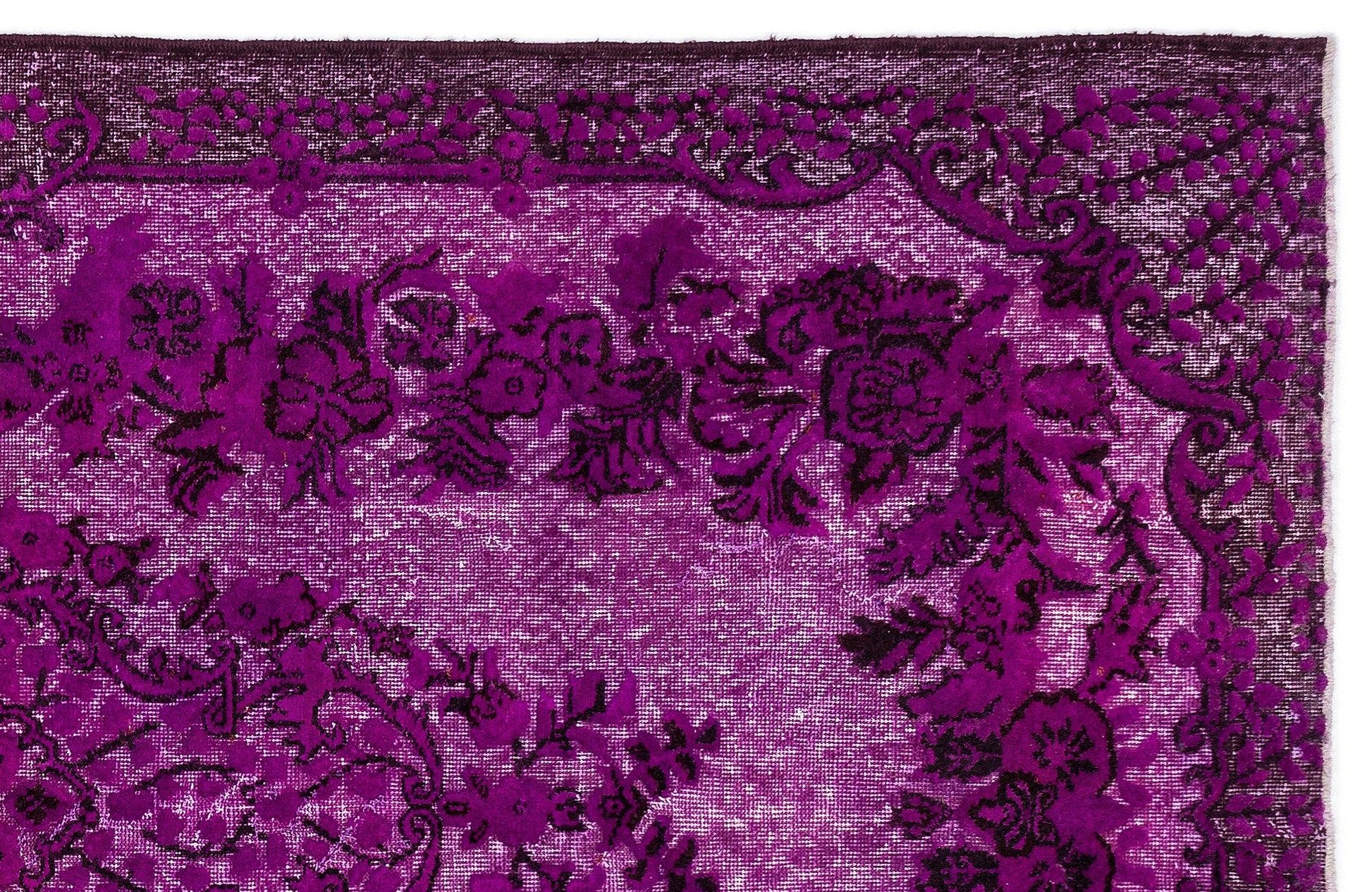 Pembe Anadolu Bohem Çiçekli Yün Halı 172x313 - Özel Seri