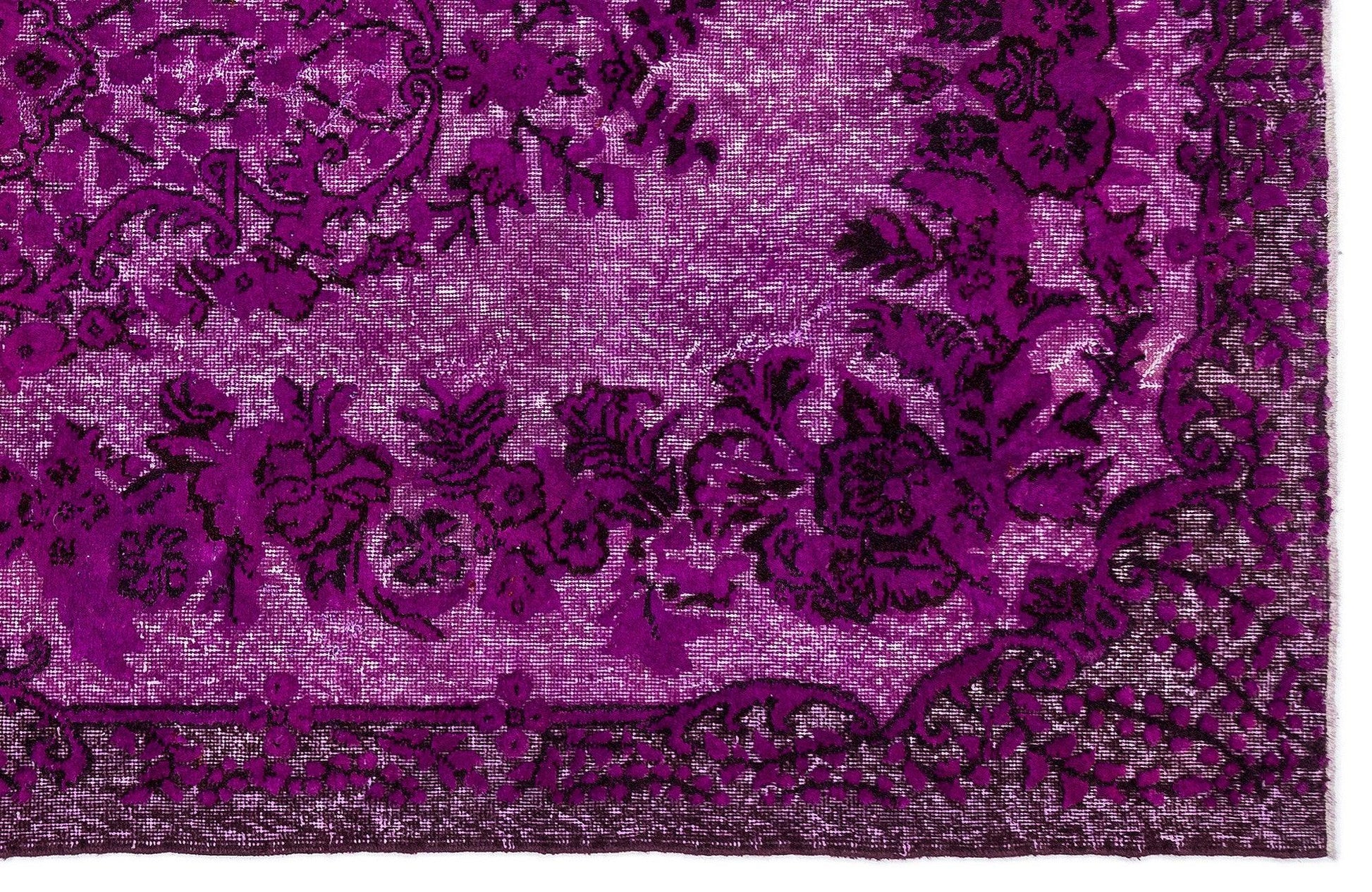 Pembe Anadolu Bohem Çiçekli Yün Halı 172x313 - Özel Seri