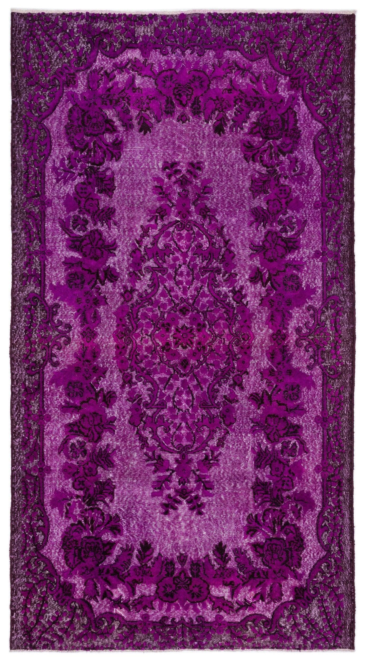 Pembe Anadolu Bohem Çiçekli Yün Halı 172x313 - Özel Seri