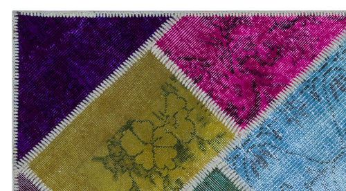 Iskece Bej Patchwork Yün El Dokuma Halısı 080 x 150 Apex Unique