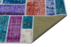 Iskece Bej Patchwork Yün El Dokuma Halısı 080 x 150 Apex Unique