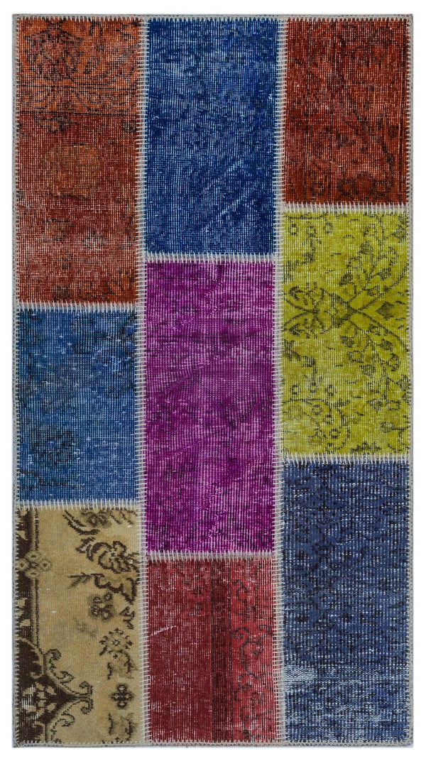Bej Anadolu Modern Vintage Yün Halı 80x150 - Özel Seri