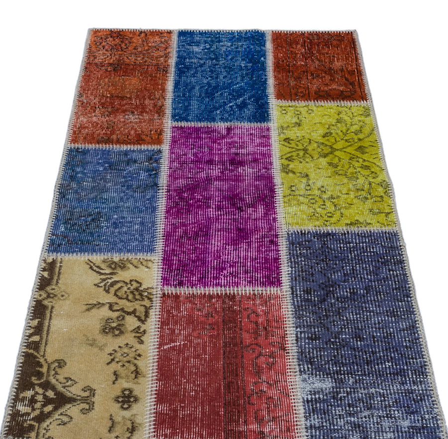Bej Anadolu Modern Vintage Yün Halı 80x150 - Özel Seri
