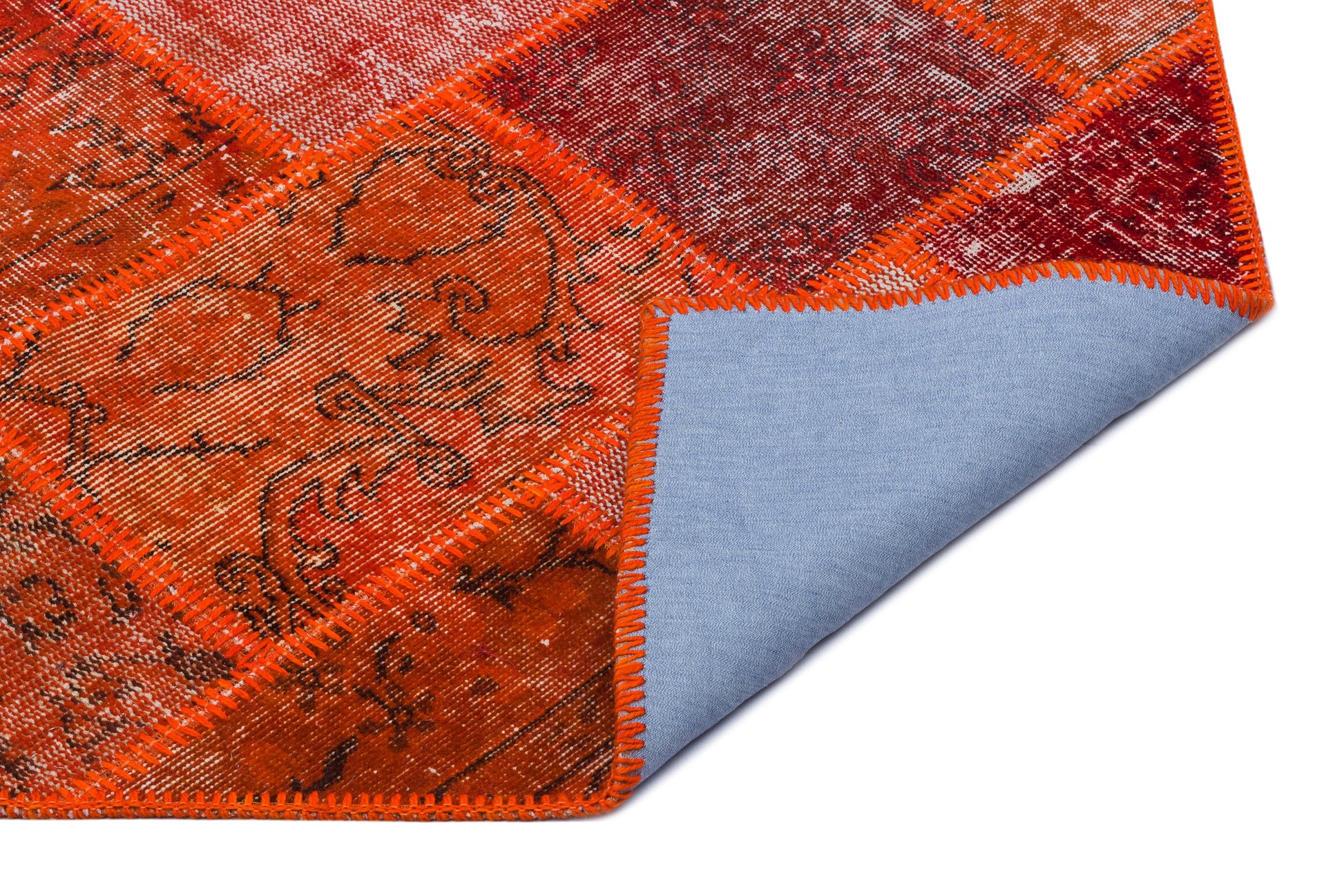 Iskece Kırmızı Eskitme Yün El Dokuma Halısı 080 x 150 Apex Unique