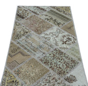 Bej Anadolu Bohem Eskitme Yün Halı 80x150 - Özel Seri