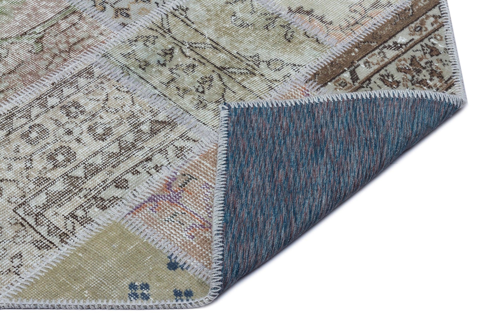 Bej Anadolu Bohem Eskitme Yün Halı 80x150 - Özel Seri