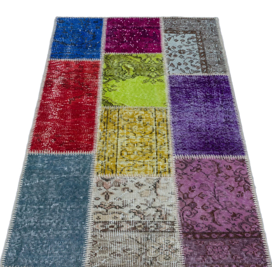 Bej Vintage Yün Halı 80x150