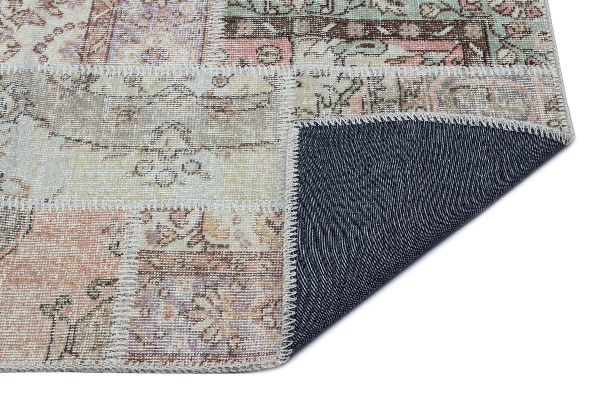 Bej Anadolu Bohem Eskitme Yün Halı 80x150 - Özel Seri