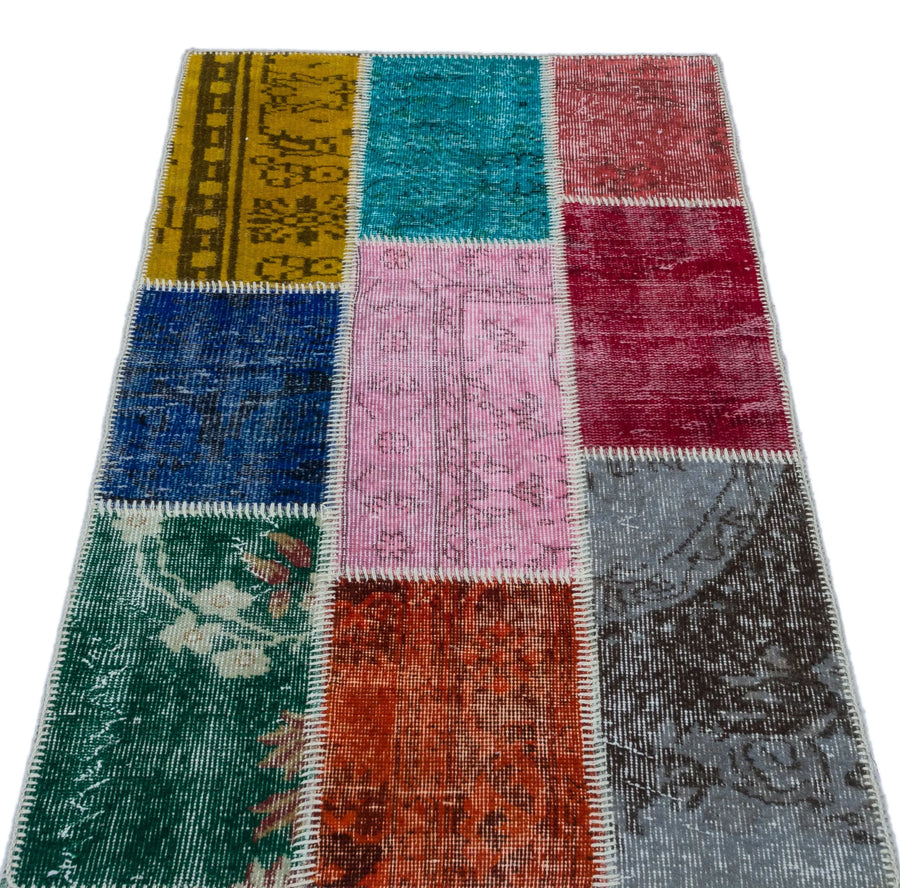 Bej Vintage Yün Halı 80x150