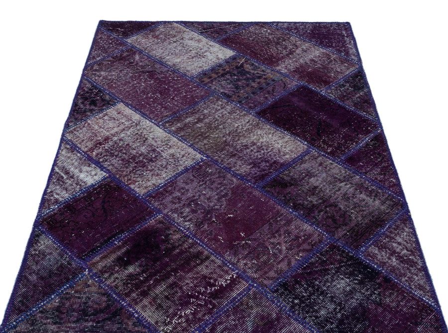 Beyaz Gri Anadolu Eskitme Modern Yün Halı 120x180 - Özel Seri