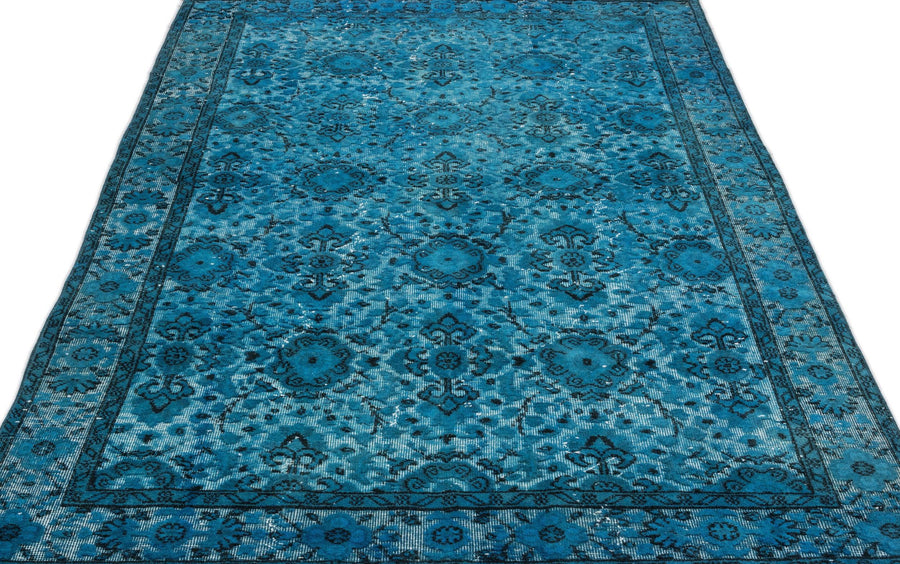 Mavi Siyah Anadolu Bohem Yün Halı 160x259 - Özel Seri