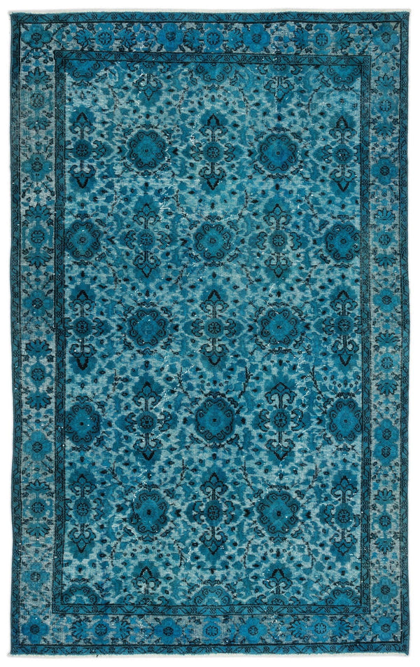 Mavi Siyah Anadolu Bohem Yün Halı 160x259 - Özel Seri