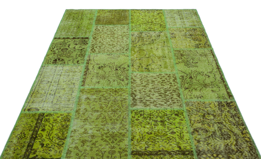 Yeşil Anadolu Bohem Eskitme Yün Halı 160x230 - Özel Seri