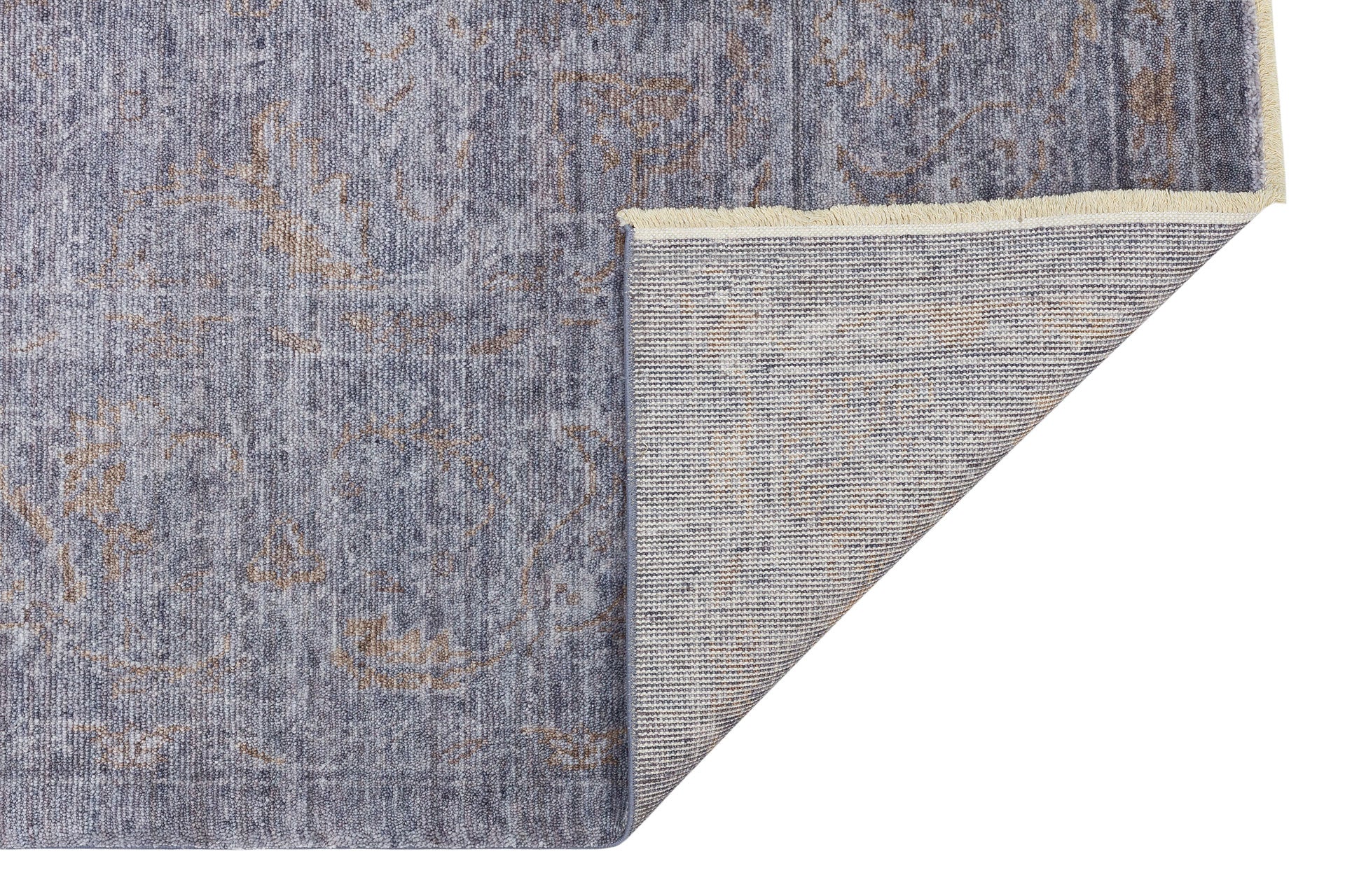 Pueblo Gri Eskitme Overdyed Tarzı Özel Hav Vermeyen ve El Emeği ile Özel Tezgahlarda Üretilen Uşak Halısı Eko