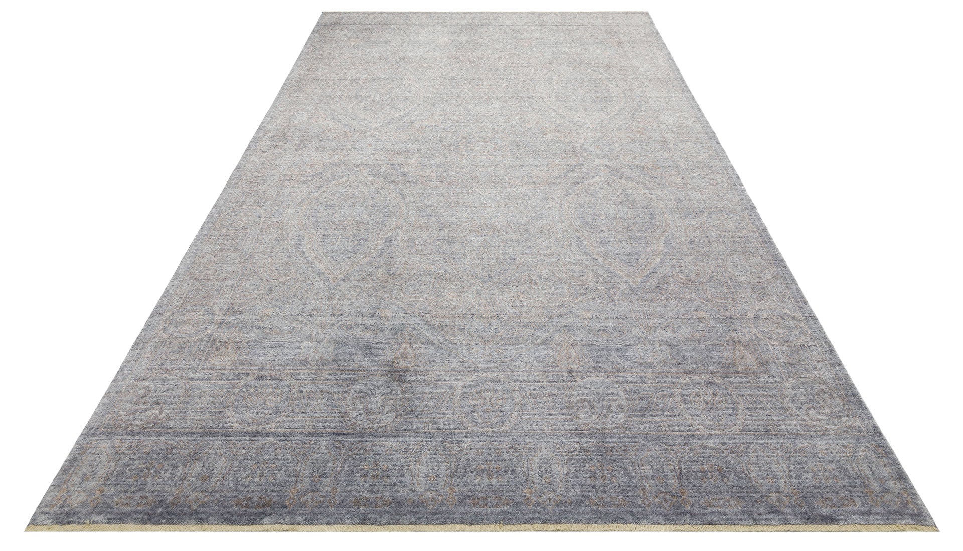 Waterbury Gri Eskitme Overdyed Tarzı Özel Hav Vermeyen ve El Emeği ile Özel Tezgahlarda Üretilen Uşak Halısı Eko