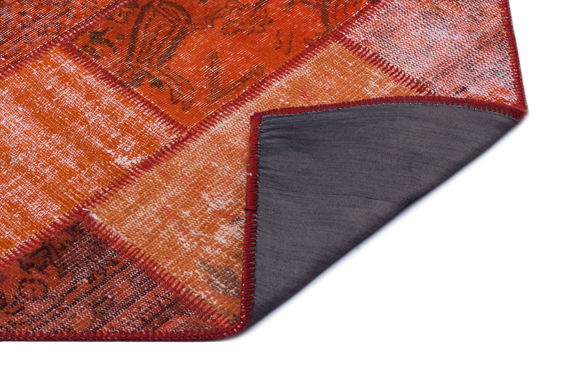 Iskece Kırmızı Eskitme Yün El Dokuma Halısı 120 x 180 Apex Unique
