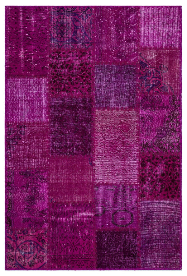 Pembe Anadolu Bohem Eskitme Yün Halı 120x180 - Özel Seri