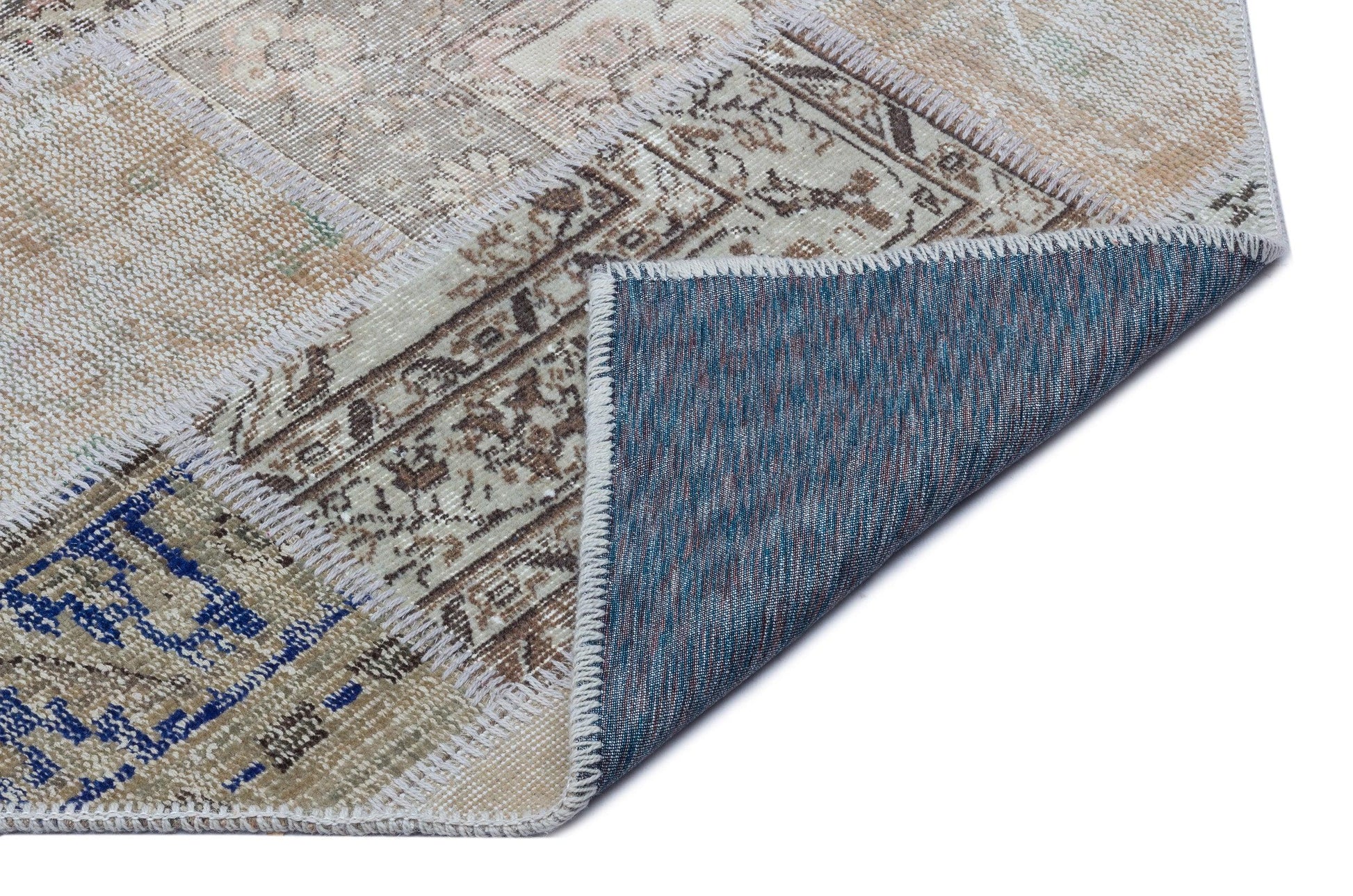 Bej Anadolu Bohem Eskitme Yün Halı 120x180 - Özel Seri
