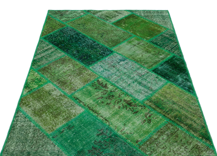 Yeşil Anadolu Bohem Eskitme Yün Halı 120x180 - Özel Seri