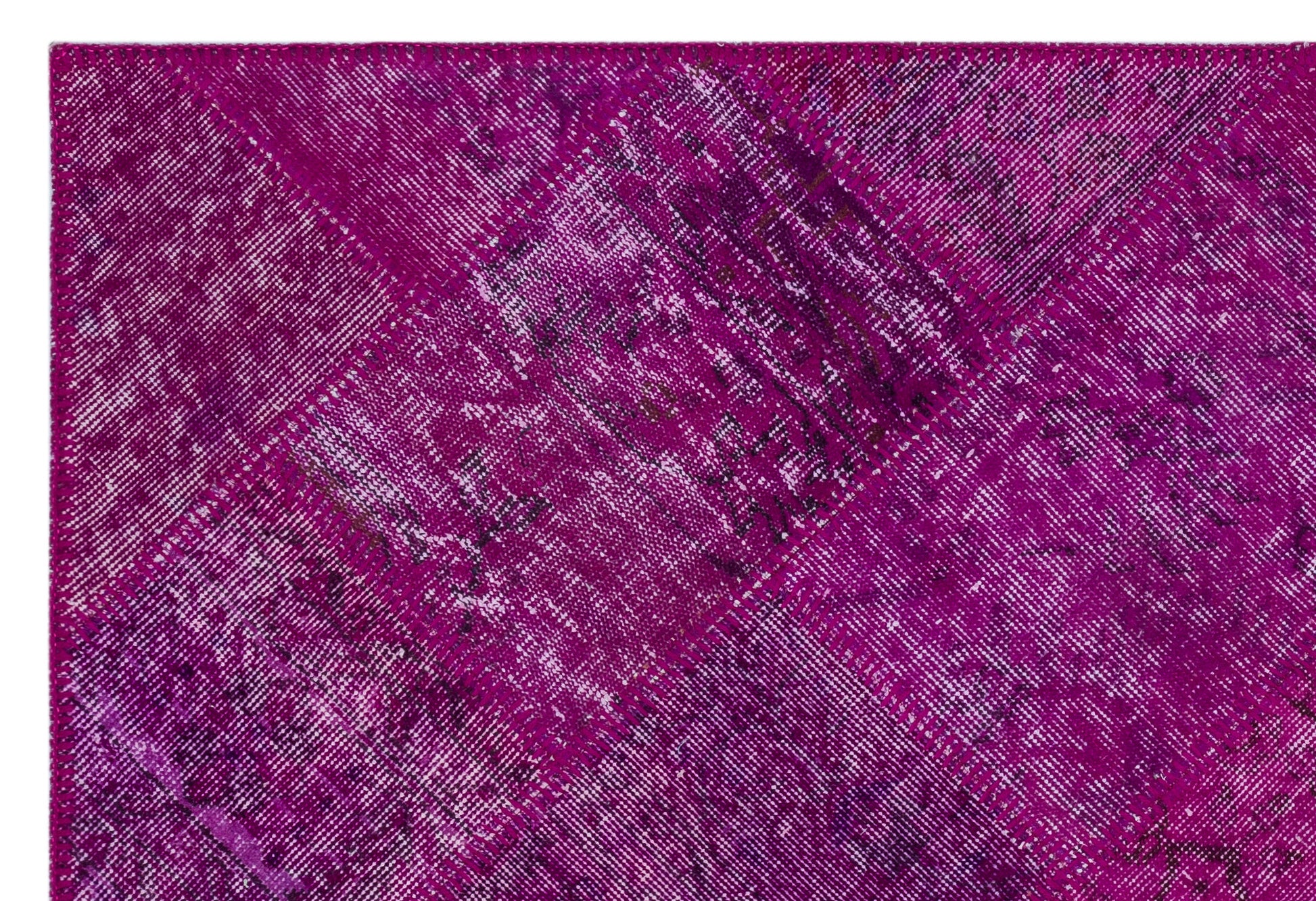 Iskece Pembe Eskitme Yün El Dokuma Halısı 120 x 180 Apex Unique