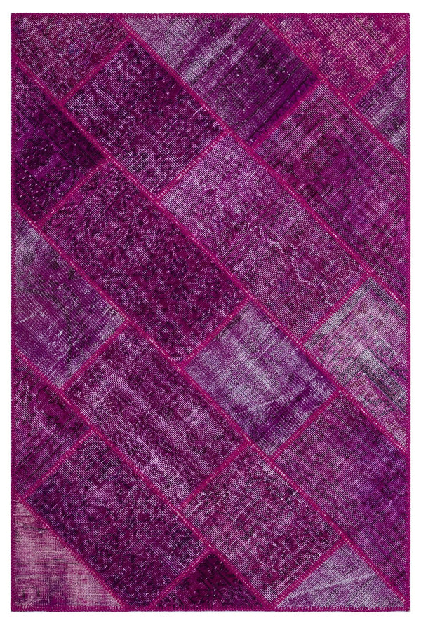 Pembe Anadolu Bohem Eskitme Yün Halı 120x180 - Özel Seri