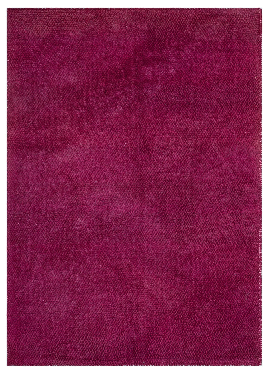 Pembe Modern Yün Halı 133x185