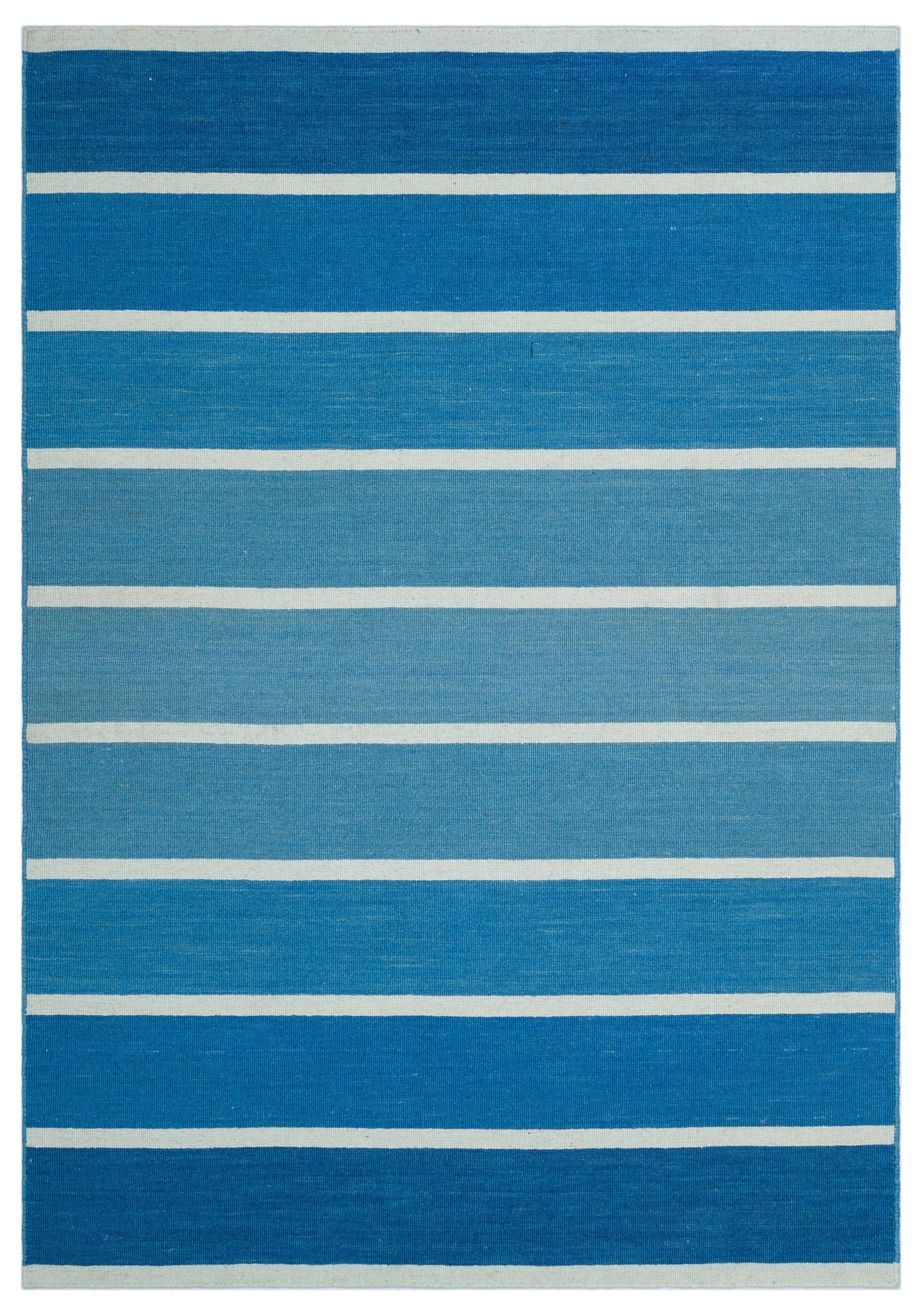 Girit Bej Çizgili Yün El Dokuma Halısı 123 x 178 Apex Unique