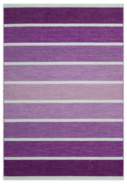 Girit Bej Çizgili Yün El Dokuma Halısı 122 x 180 Apex Unique